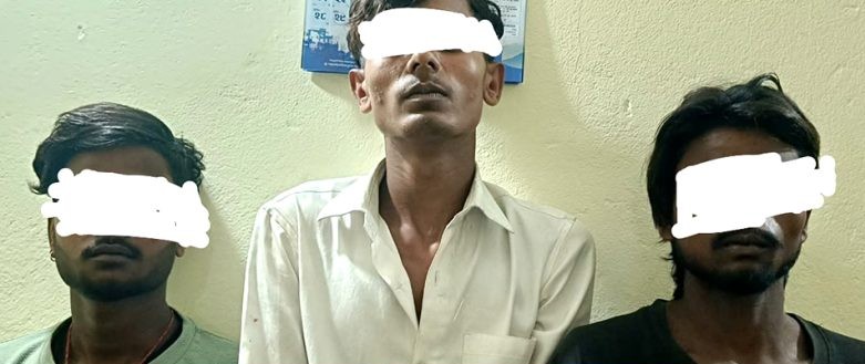District Police Office Parsa building where three suspects were processed for robbery and murder