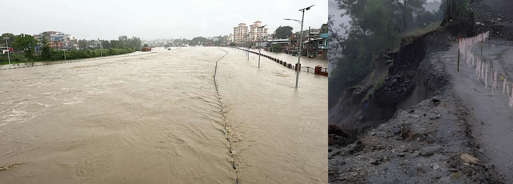 Kathmandu Valley flood warning river corridors