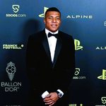 Real Madrid and France forward Kylian Mbappé reacting during an official press conference