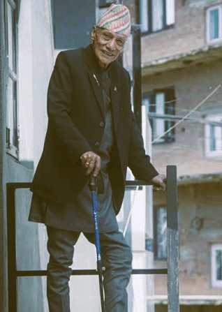 veteran Nepali singer, composer, and playwright Ratna Behoshi (Ratna Bajracharya)