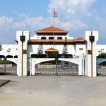 Panoramic interior view of the House of Representatives chamber at the Federal Parliament of Nepal in Kathmandu