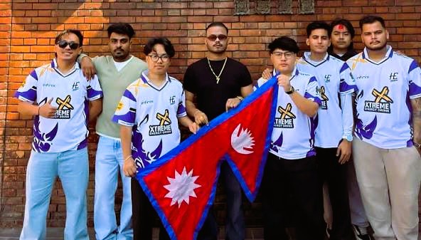 Hora Esports team players competing on stage during the PUBG Mobile Global Open finals