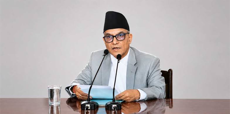 Supreme Court of Nepal building seal and Chief Justice Dr. Manoj Kumar Sharma's office press release backdrop