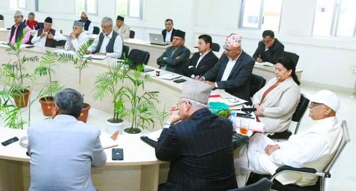 CPN-UML Standing Committee meeting held in Kathmandu where decision was made to hold national workers gathering in November